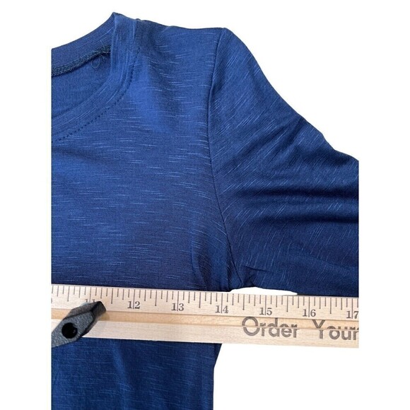 NEW Frenzii by Jully Kang Navy Jersey Knit Soft Long Sleeve Mini Dress Sz XS USA - Picture 10 of 13